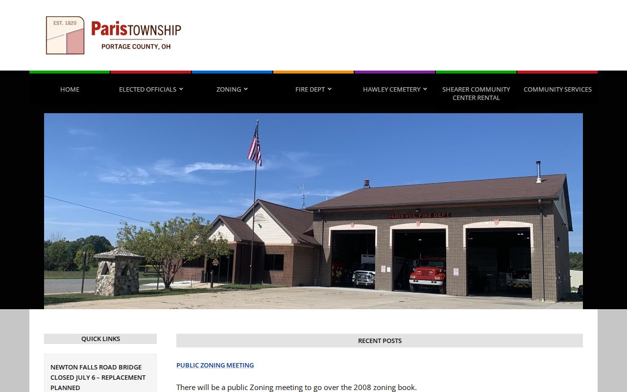 Paris Township residents directory township government source